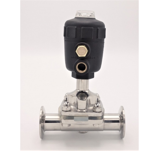 Pneumaticky ovládaný membránový ventil, CLAMP připojení | DN25 (K50.5)