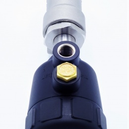 pneumaticky ovládaný nerezový sedlový ventil DN20