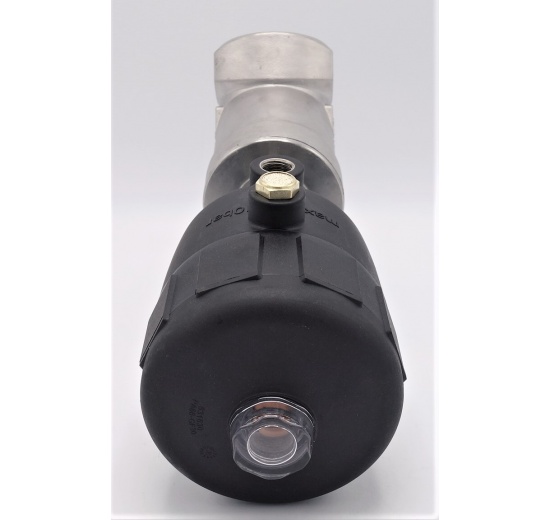 Pneumaticky ovládaný ventil se šikmým sedlem- 45°,  G-závit  2"