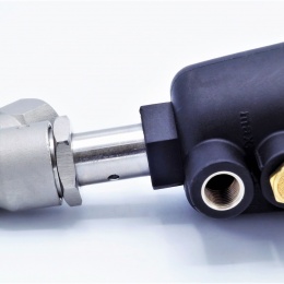 pneumatický ventil se šikmým sedlem- 45° těsnění PPL G-závit 1/2"