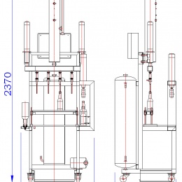 Poloautomatická mycí linka na plnění piva do láhví ze skla