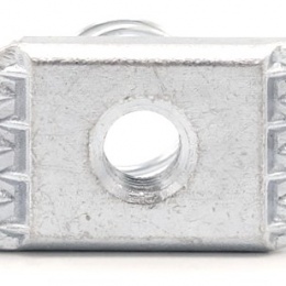 Posuvná matice M8 s pružinou pozinkovaná dlouhá pružina pro nosník 41x41