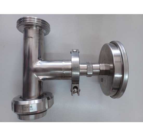 Potrubní díl šroubení mlékárenské_měření teploty