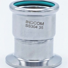 Přechod lisovací/CLAMP DIN 32676 35 mm_CLAMP límeček 50.5 mm