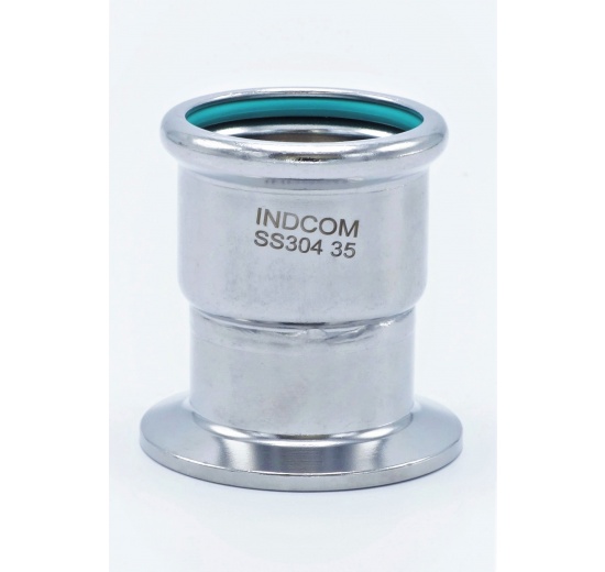 Přechod lisovací/CLAMP DIN 32676 35 mm_CLAMP límeček 50.5 mm