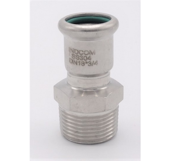 Přechodka lisovací/závit vnější 18 mm_3/4"