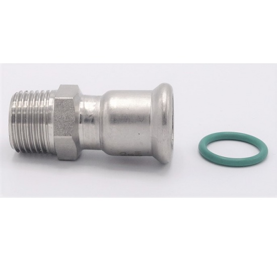 Přechodka lisovací/závit vnější 18 mm x 1/2"