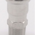 Přechodka lisovací/závit vnější 22 mm_1/2", nerezová