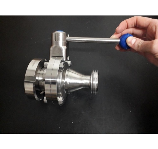 Přímá klapka kužel+matice/závitové hrdlo