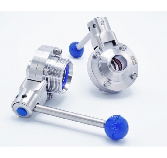 přímé motýlové klapky, závitové/navařovací, DN25