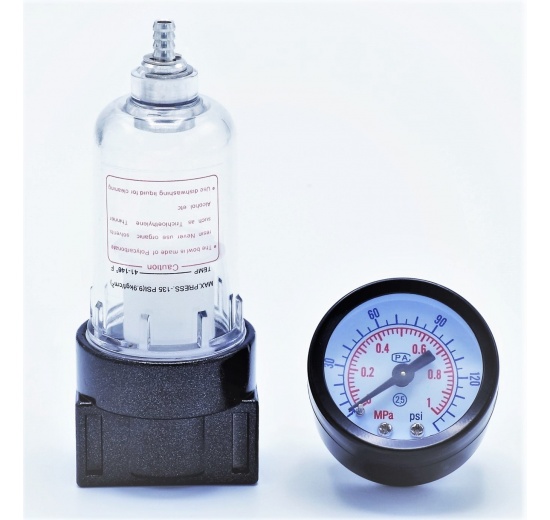 příslušenství - filtr vzduchu a náhradní manometr pro regulační ventil