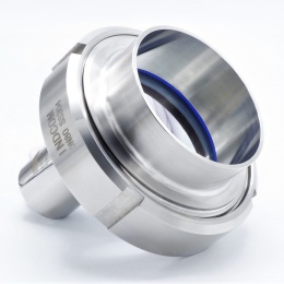 Průhledítko maticové s LED osvětlením, navařovací, DN80