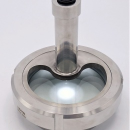 Průhledítko maticové s osvětlením LED, navařovací, DN100