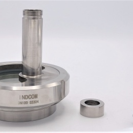 Průhledítko maticové s osvětlením LED, navařovací, DN100