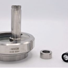 Průhledítko maticové s osvětlením LED, navařovací, DN100