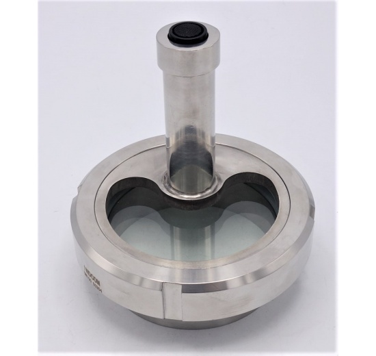 Průhledítko maticové s osvětlením LED, navařovací, DN100