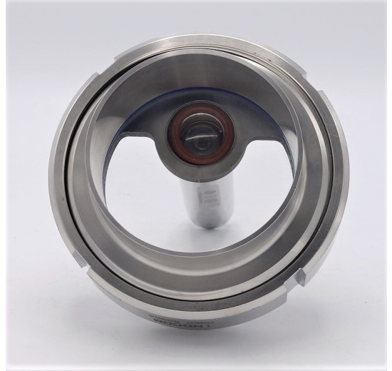 Průhledítko maticové s osvětlením LED, navařovací, DN80