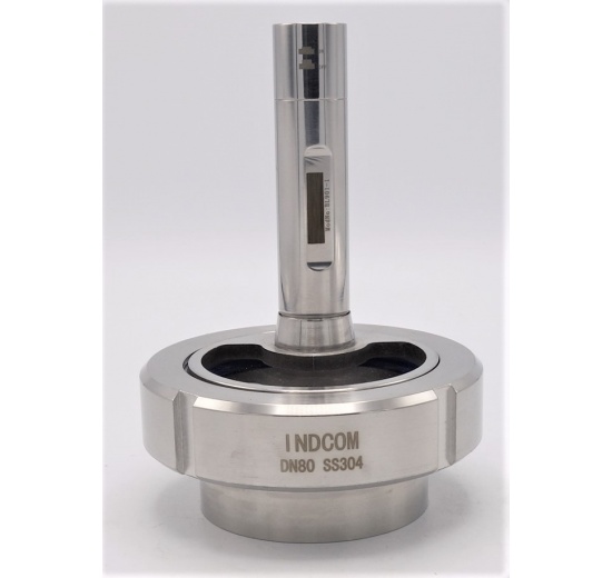 Průhledítko maticové s osvětlením LED, navařovací, DN80