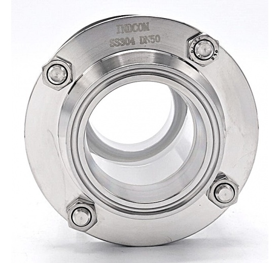 Průhledítko potrubní, clamp DN50, krátké