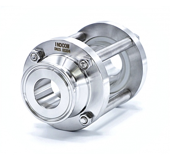 Průhledítko potrubní DN25, CLAMP DIN 32676