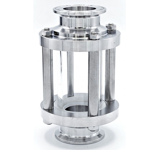 Průhledítko potrubní DN32, CLAMP připojení dle DIN 32676