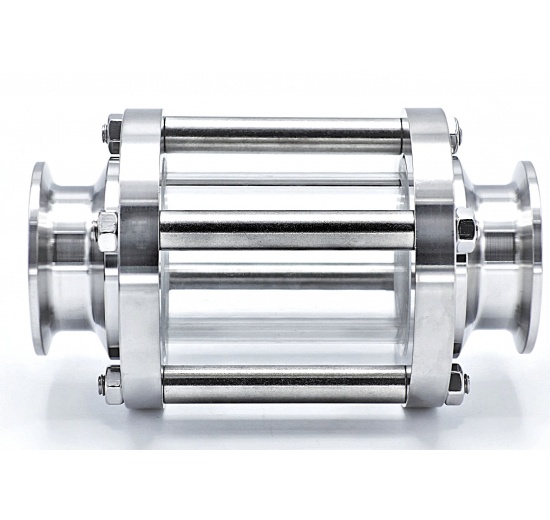 Průhledítko potrubní DN32, CLAMP připojení dle DIN 32676