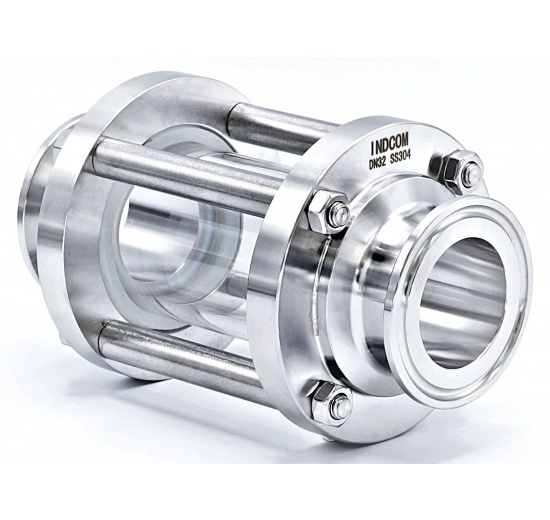 Průhledítko potrubní DN32, CLAMP připojení dle DIN 32676