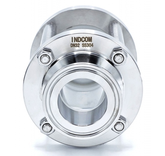 Průhledítko potrubní DN32, CLAMP připojení dle DIN 32676