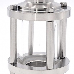 Průhledítko potrubní DN40, připojení CLAMP DIN 32676