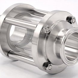 Průhledítko potrubní DN40, připojení CLAMP DIN 32676