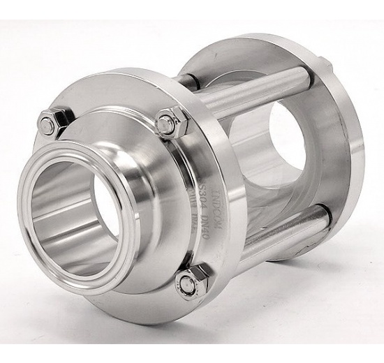 Průhledítko potrubní DN40, připojení CLAMP DIN 32676