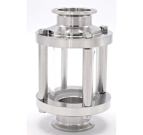 Průhledítko potrubní DN40, připojení CLAMP DIN 32676