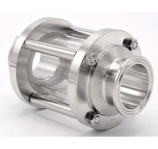 Průhledítko potrubní DN40, připojení CLAMP DIN 32676