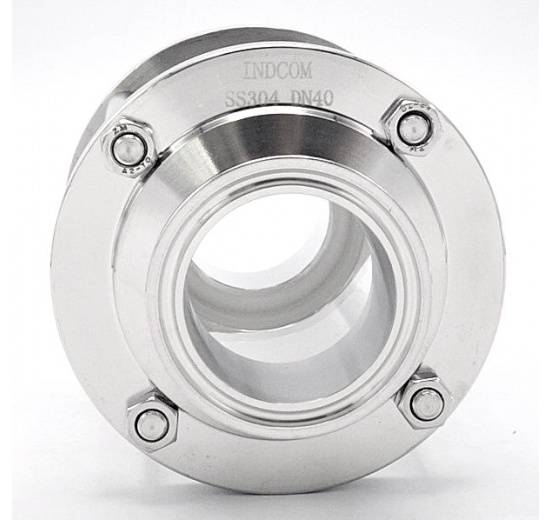 Průhledítko potrubní DN40, připojení CLAMP DIN 32676