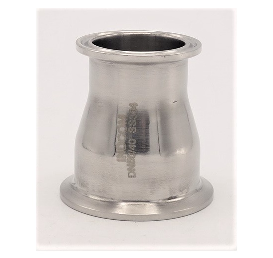 Redukce centrická, clamp  DN50/40