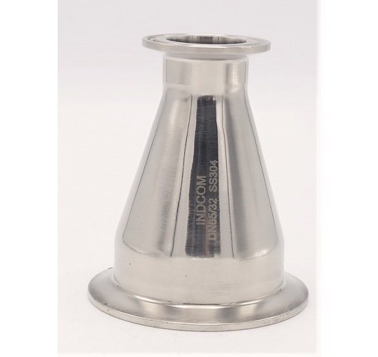 Redukce centrická, clamp DN65/32