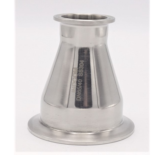 Redukce centrická, clamp  DN65/40