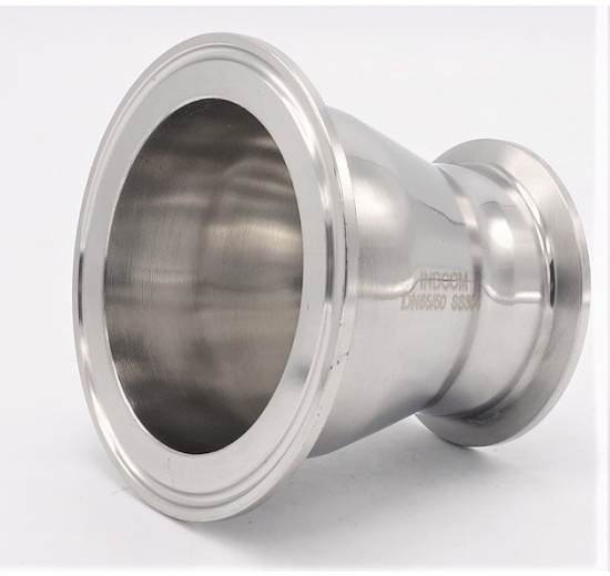 Redukce centrická, clamp DN65/50