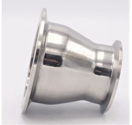 Redukce centrická, clamp DN65/50