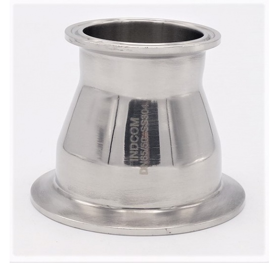 Redukce centrická, clamp DN65/50