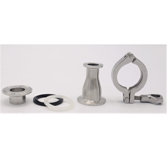 Redukce centrické CLAMP Potrubní spoje 	Potravinářské armatury