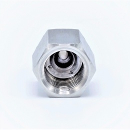 redukce z nerezové oceli s vnitřním metrickým závitem M a vnějším válcovým závitem G