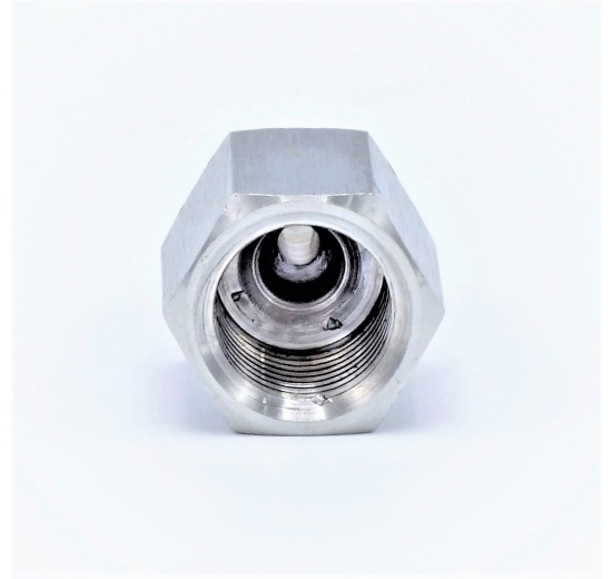 redukce z nerezové oceli s vnitřním metrickým závitem M a vnějším válcovým závitem G