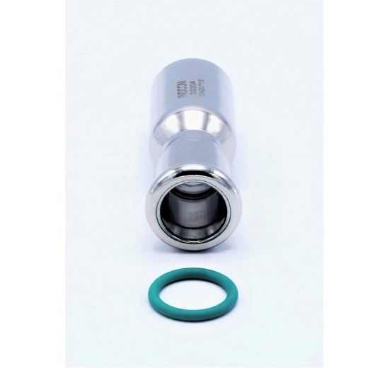 redukovaná vsuvka z nerezové oceli s O kroužkem