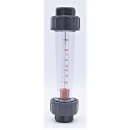 náhled produktu Rotameter (flowmeter) Plastic - Glued Joint | 0.25~2.5 m3/h, female thread BSP 3/4"