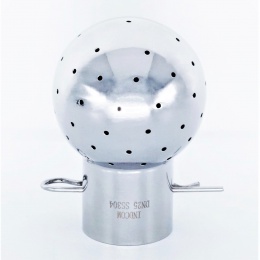 sanitační navařovací statická sprchovací koule, průměr 53 mm, dírka 1,6 mm