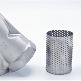 šikmý nerezový Y filtr s jemným sítkem, závitový 2”