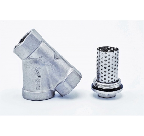 šikmý Y filtr s nerezovým sítkem, závitový 3/4”