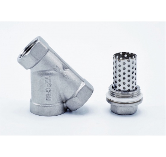 šikmý Y filtr s nerezovým sítkem, závitový DN15