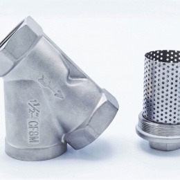 šikmý Y filtr s nerezovým sítkem, závitový DN40